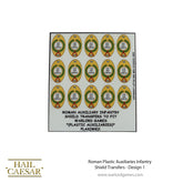 Roman plastic Auxiliaries Infantry shield transfers 1